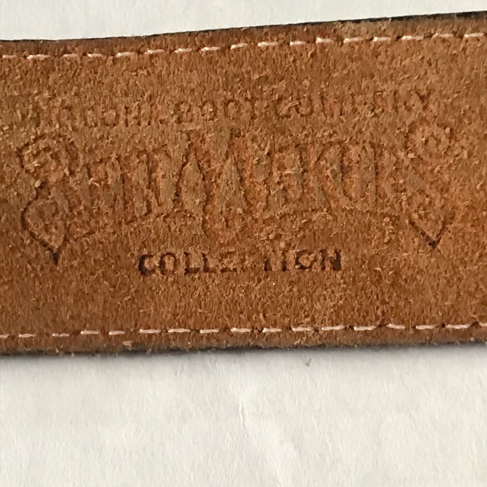 Nocona Belt Distressed Patchwork Brown Leather Si… - image 8